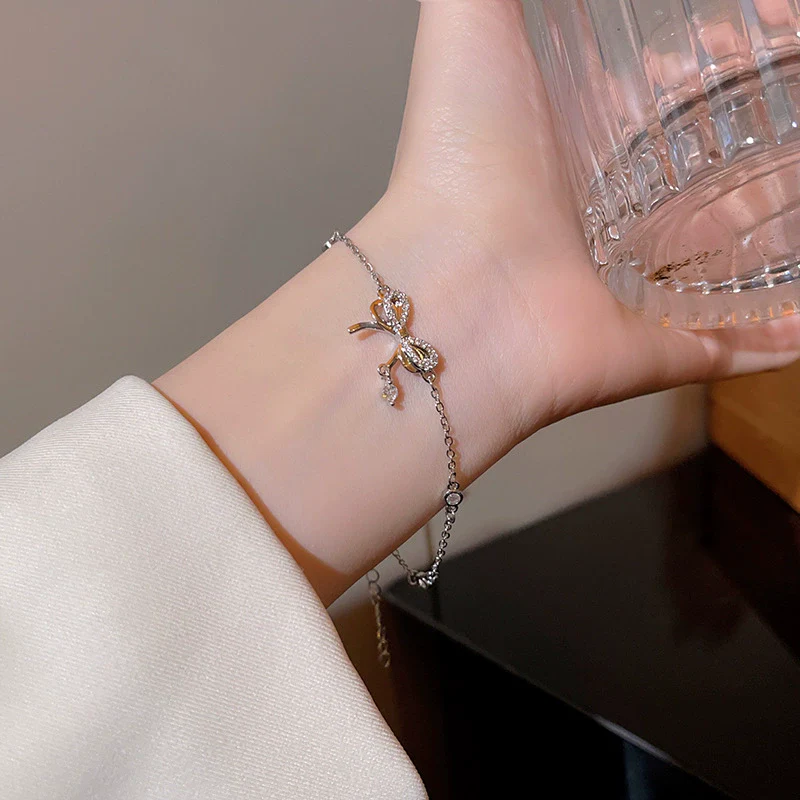 Alloy Silver Electroplated Heart Star Geometric Women's Bracelet With Zircon Pearl - Image 30