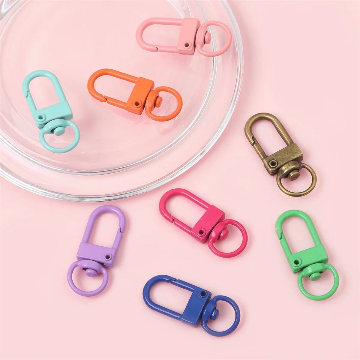 Alloy Spray Paint Handmade Key Chain Door Buckle Mask Chain Pendant Bag Decoration Accessories - Image 4