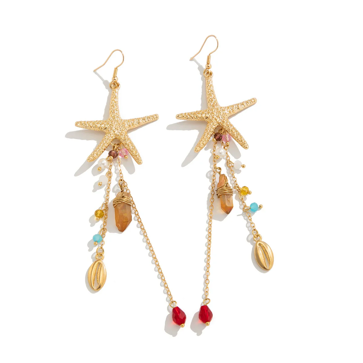 Alloy Starfish Shell Animal Zodiac Style Electroplated Necklace - Image 5