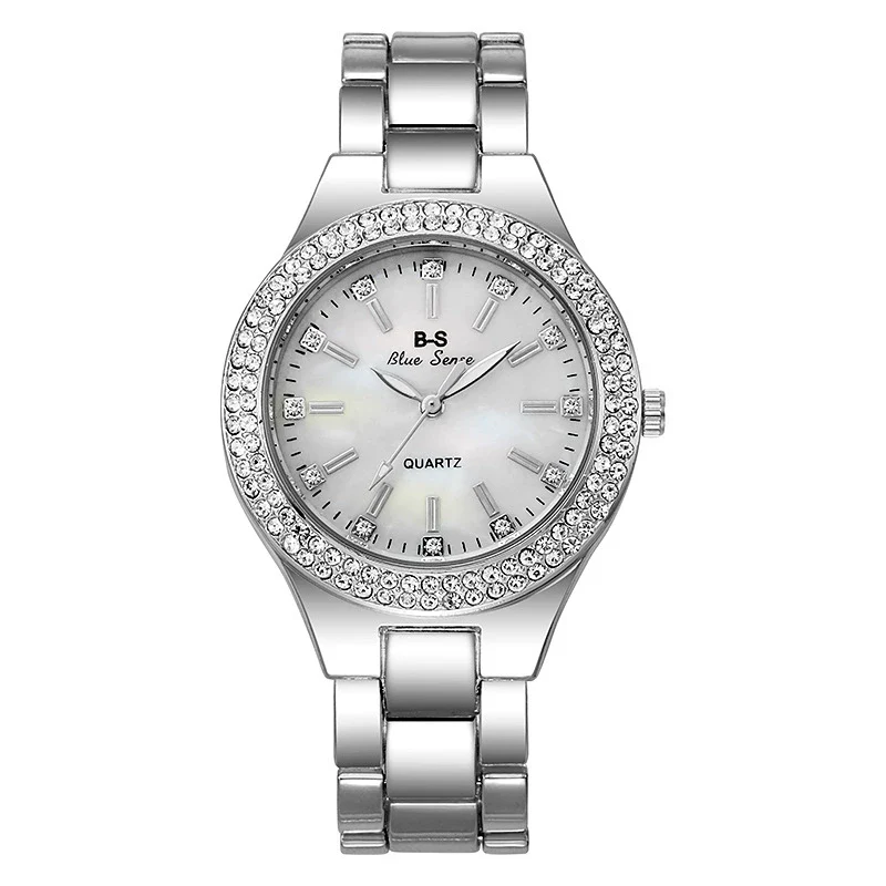 Alloy Steel Quartz Watch Casual Style Round Dial For Women - Image 5