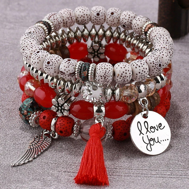Alloy Tassel Wings Pendant Ladies Bracelet Fashion Style - Image 12