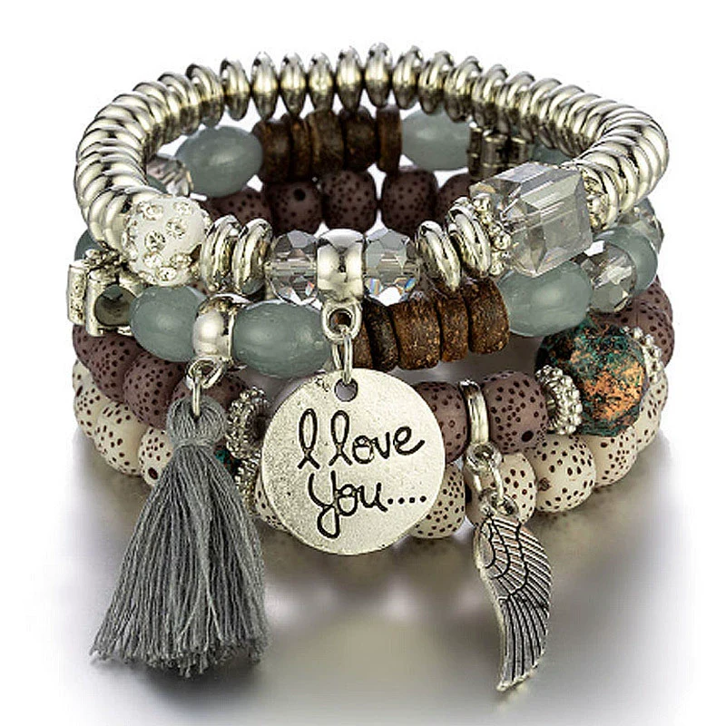 Alloy Tassel Wings Pendant Ladies Bracelet Fashion Style - Image 13