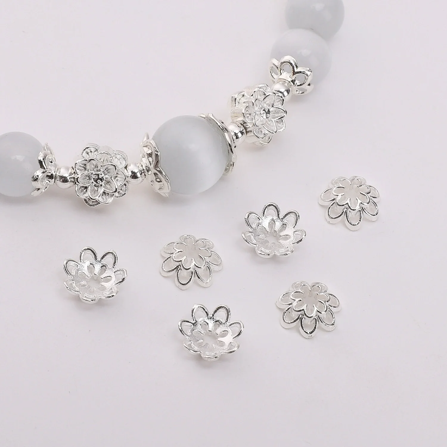 Alloy Torus Spacer Bead Handmade Diy Beaded Material Bracelet Necklace Accessories With Electroplating - Image 8