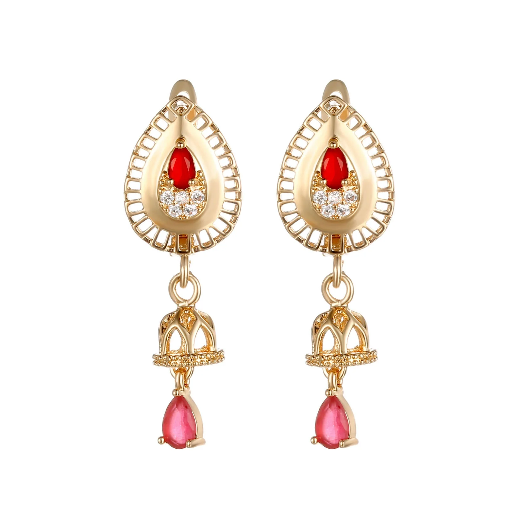 Alloy Tulip Flower Minimalist Women's Earrings Electroplated - Image 4