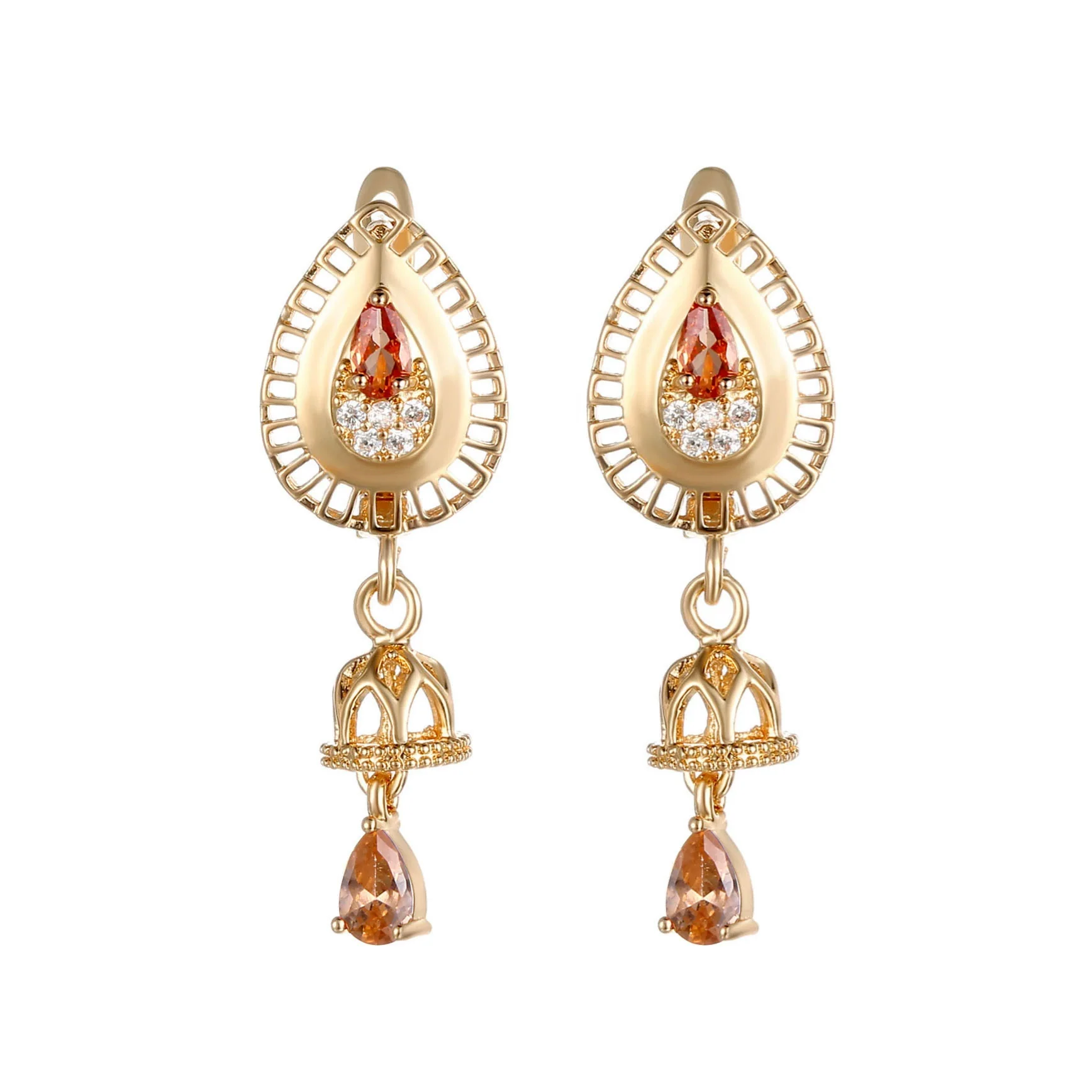 Alloy Tulip Flower Minimalist Women's Earrings Electroplated - Image 5