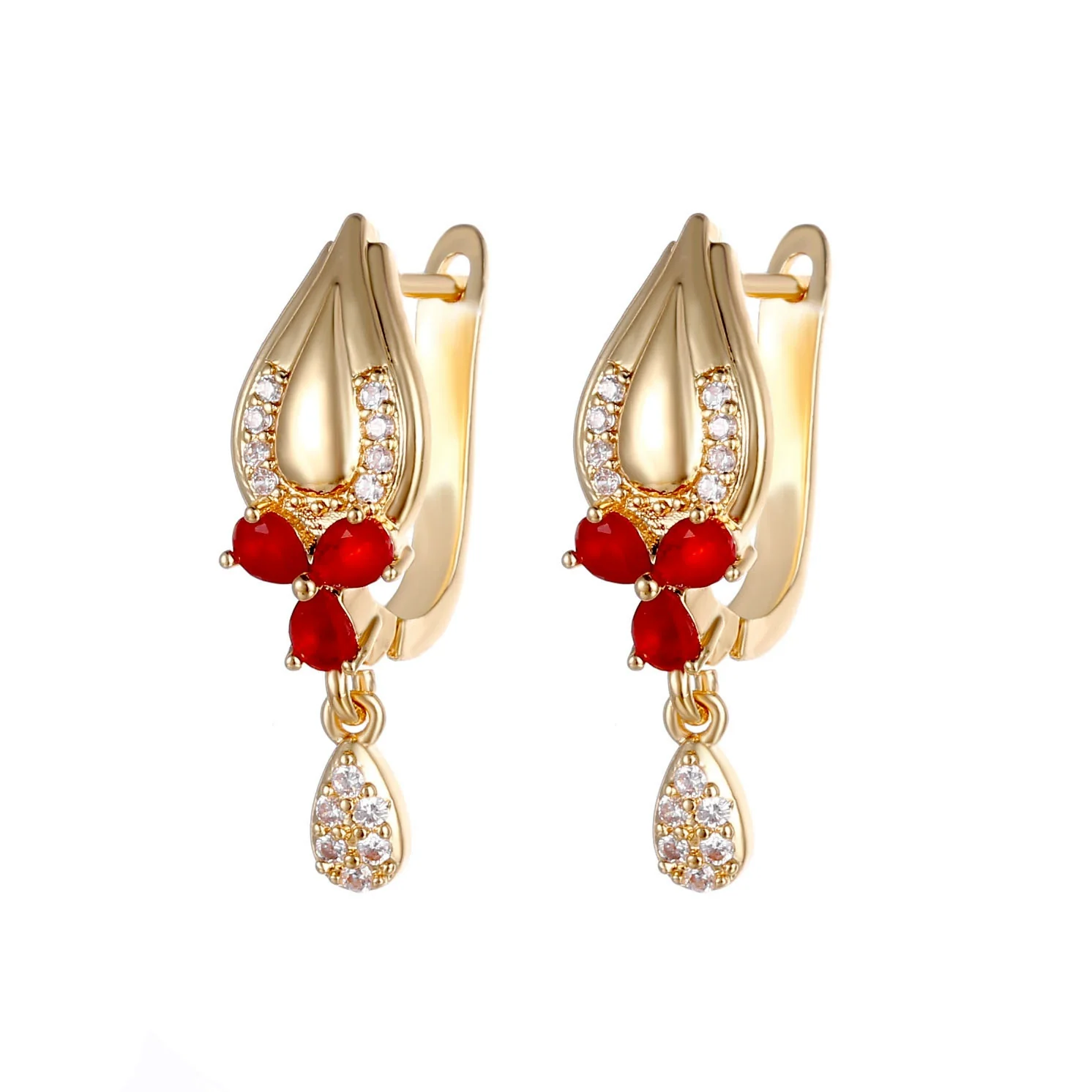 Alloy Tulip Flower Minimalist Women's Earrings Electroplated - Image 6