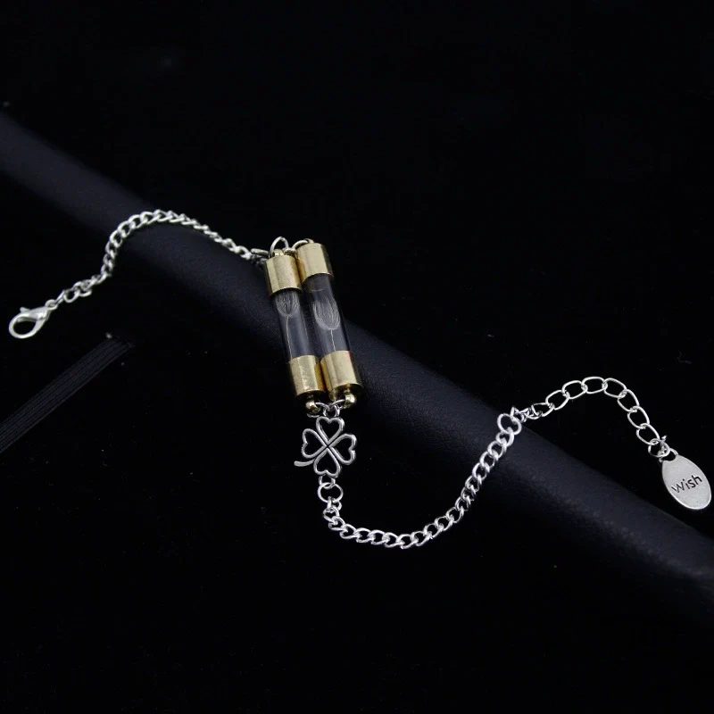 Alloy Woven Bracelet With Four Leaf Clover Dandelion Dried Flower Animals And Zodiac Pattern - Image 4