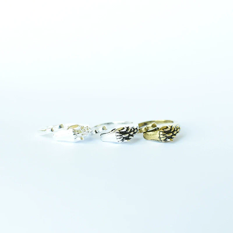 Animal Zodiac Alloy Ring With Cartoon Characters Oil Treated Unisex Jewelry - Image 3