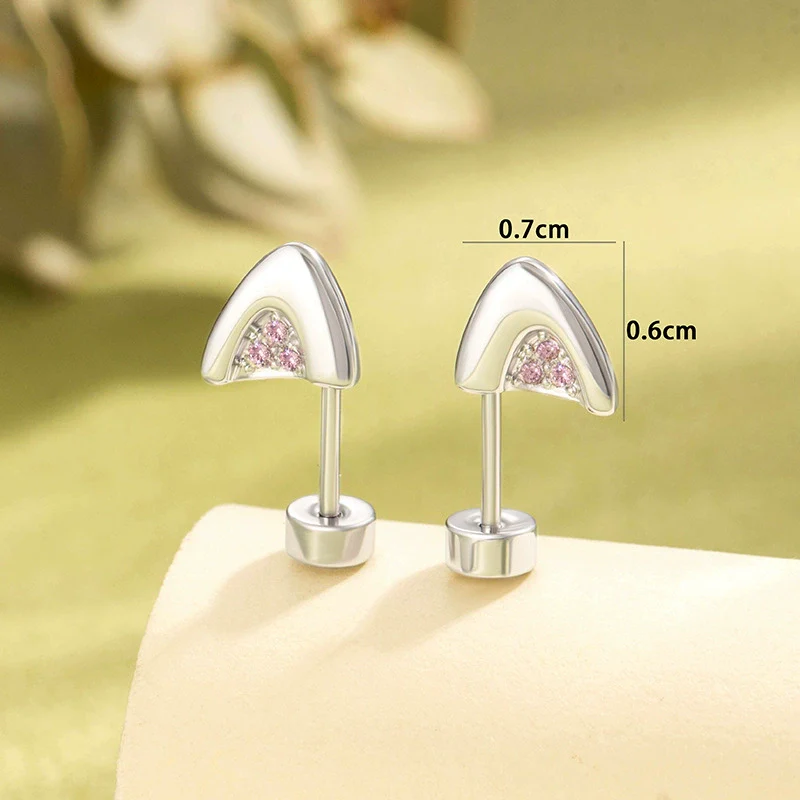 Animal Zodiac Style Metal Electroplated Kitten Ear Titanium Steel Ear Bone Nail Women's Earrings - Image 4