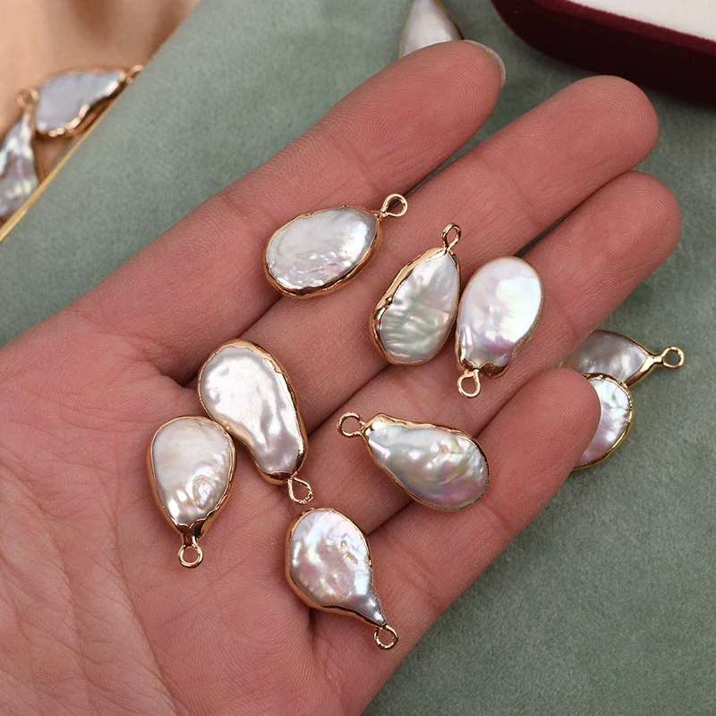 Baroque Water Drop Freshwater Pearl Loose Beads Jewelry Accessories Material - Image 2