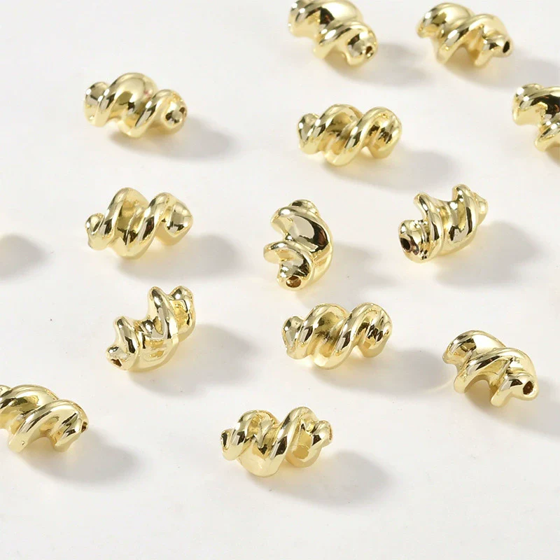 Bead Diy Hand Beaded Material Accessories Copper Electroplating Hemp Pattern - Image 5
