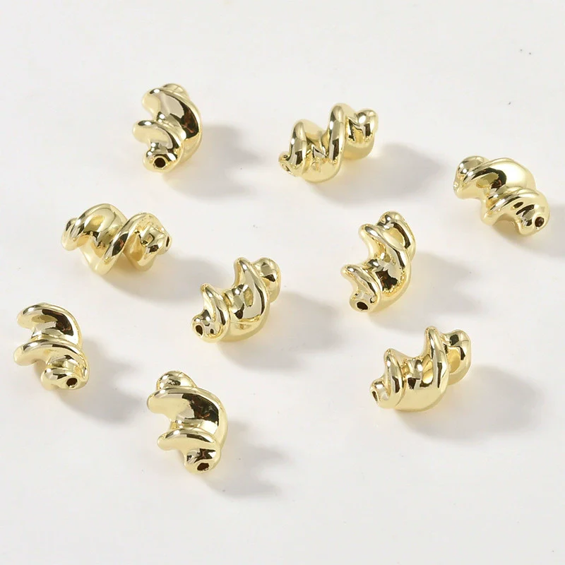Bead Diy Hand Beaded Material Accessories Copper Electroplating Hemp Pattern - Image 8