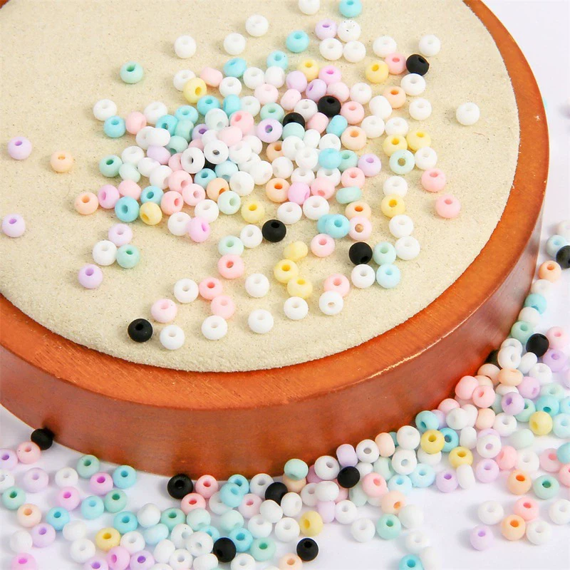 Beaded Jewelry Accessories Glass Glaze Cartoon Baking Paint Rice Beads For Ring Bracelet - Image 4