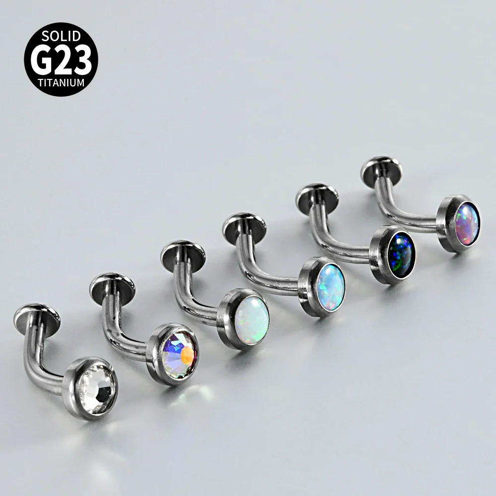 Belly Button Ring And Eyebrow Nail G23 Titanium Alloy Ushaped Human Body Puncture Jewelry Unisex Fashion - Image 2