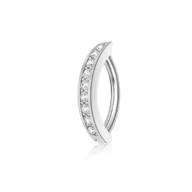 Belly Button Ring Stainless Steel Zircon Geometric Electroplating Unisex Body Puncture Jewelry Set - Image 10