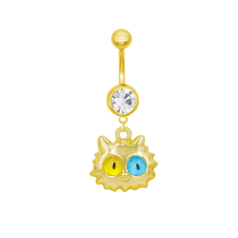 Belly Button Ring Zinc Alloy Heart Shape Unisex Alien Style - Image 7