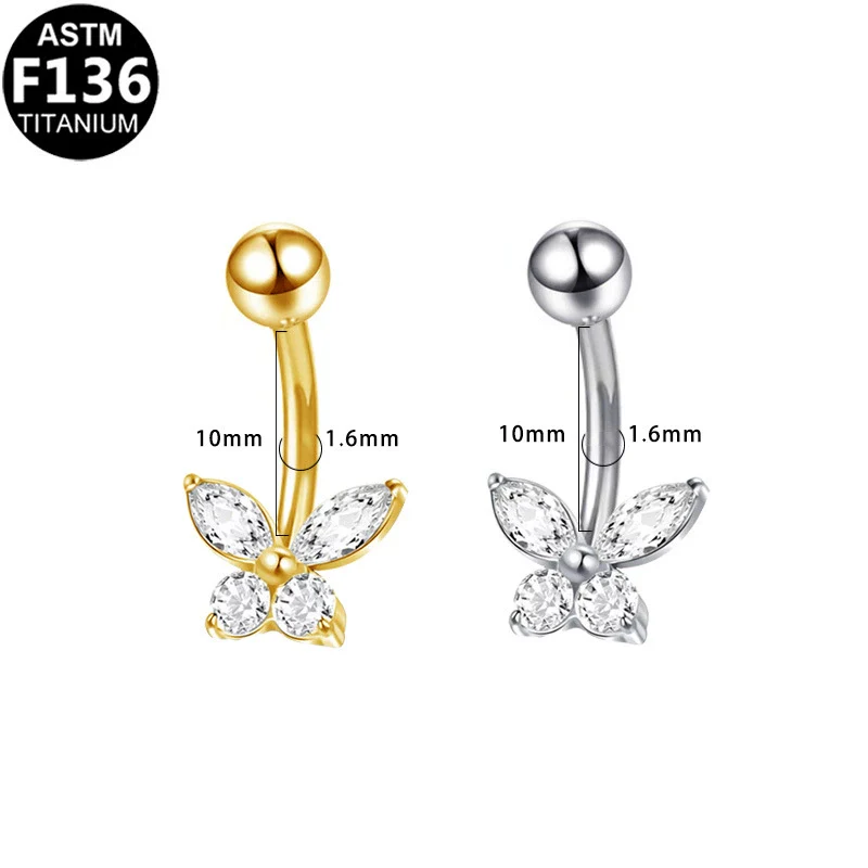 Belly Button Ring Zinc Alloy Heart Shape Unisex Puncture Jewelry - Image 5