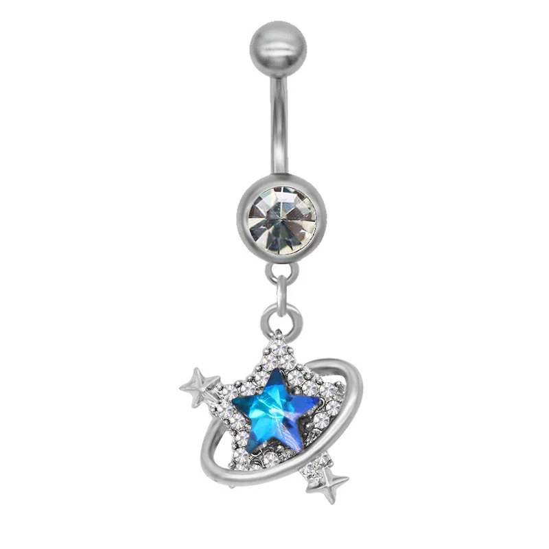 Belly Ring Jewelry Zinc Alloy Heart Shape Flash Butterfly Style Unisex - Image 10