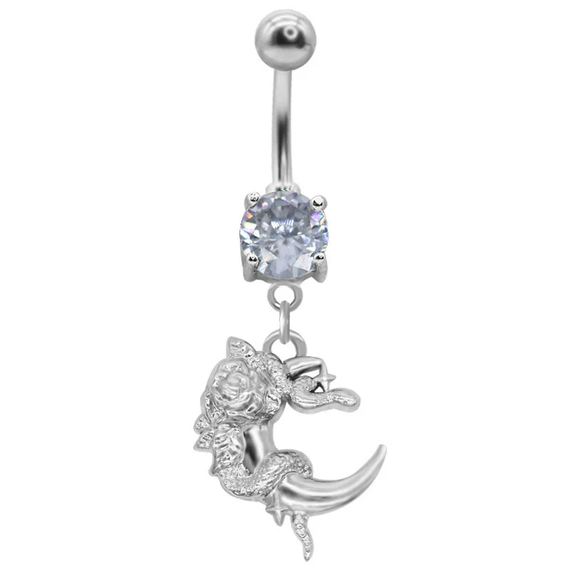 Belly Ring Jewelry Zinc Alloy Heart Shape Flash Butterfly Style Unisex - Image 11