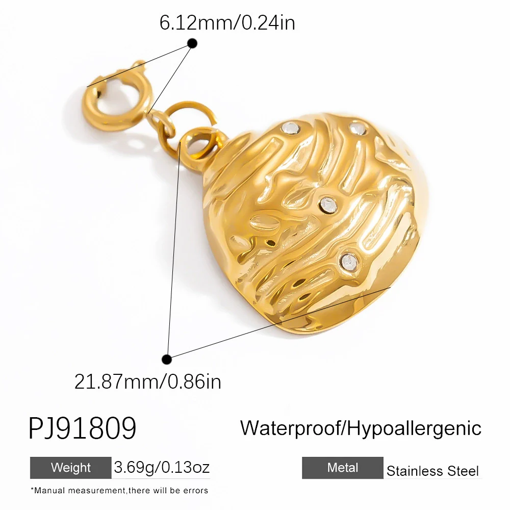 Bikini Buckle Jewelry Accessories Stainless Steel Electroplated With Flowers Love Pattern Ocean Style Minimalist Natural - Image 10