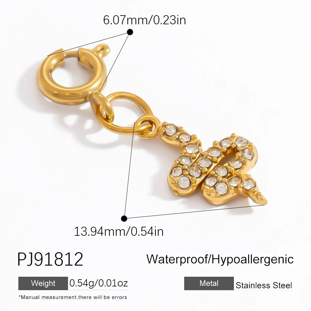 Bikini Buckle Jewelry Accessories Stainless Steel Electroplated With Flowers Love Pattern Ocean Style Minimalist Natural - Image 13