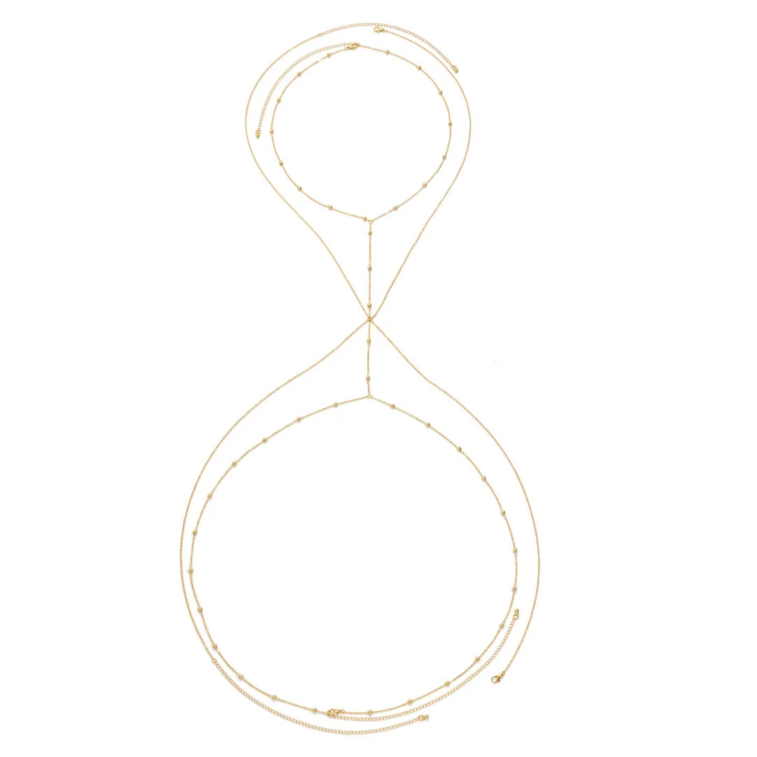 Bikini Chest Chain Body Chain Navel Body Chain Copper Electroplated For Women Simple Style - Image 5
