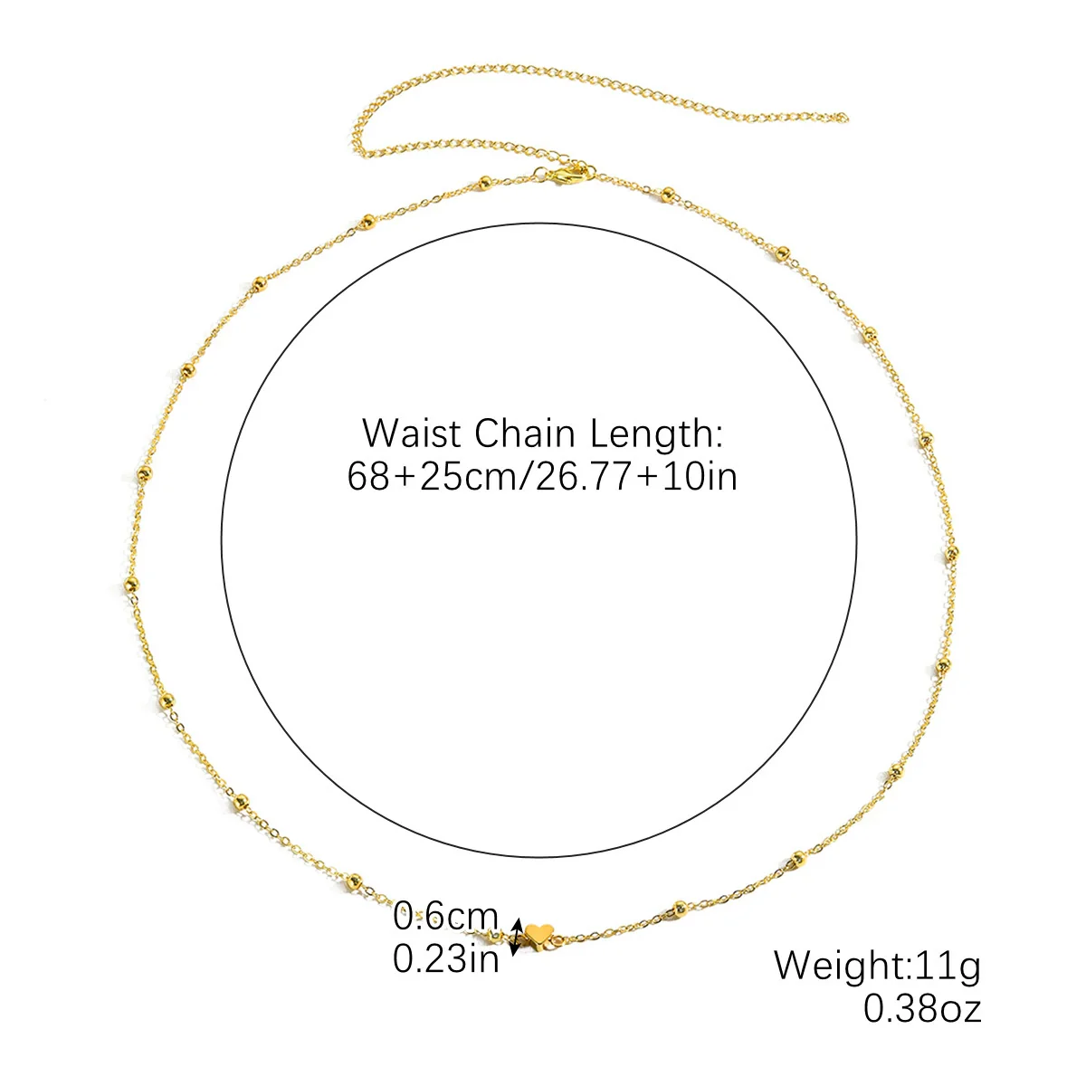 Bikini Navel Waist Chain Metal Multi Layer Pearl All Match Style - Image 13