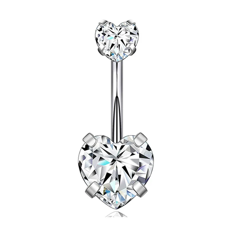 Body Piercing Jewelry Belly Button Ring Stainless Steel Geometric Electroplating Unisex - Image 11