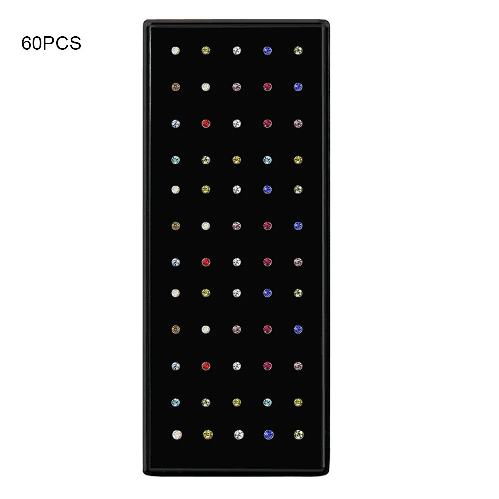 Body Puncture Stainless Steel Nose Nail Geometric Pattern Diamond Style Unisex - Image 7