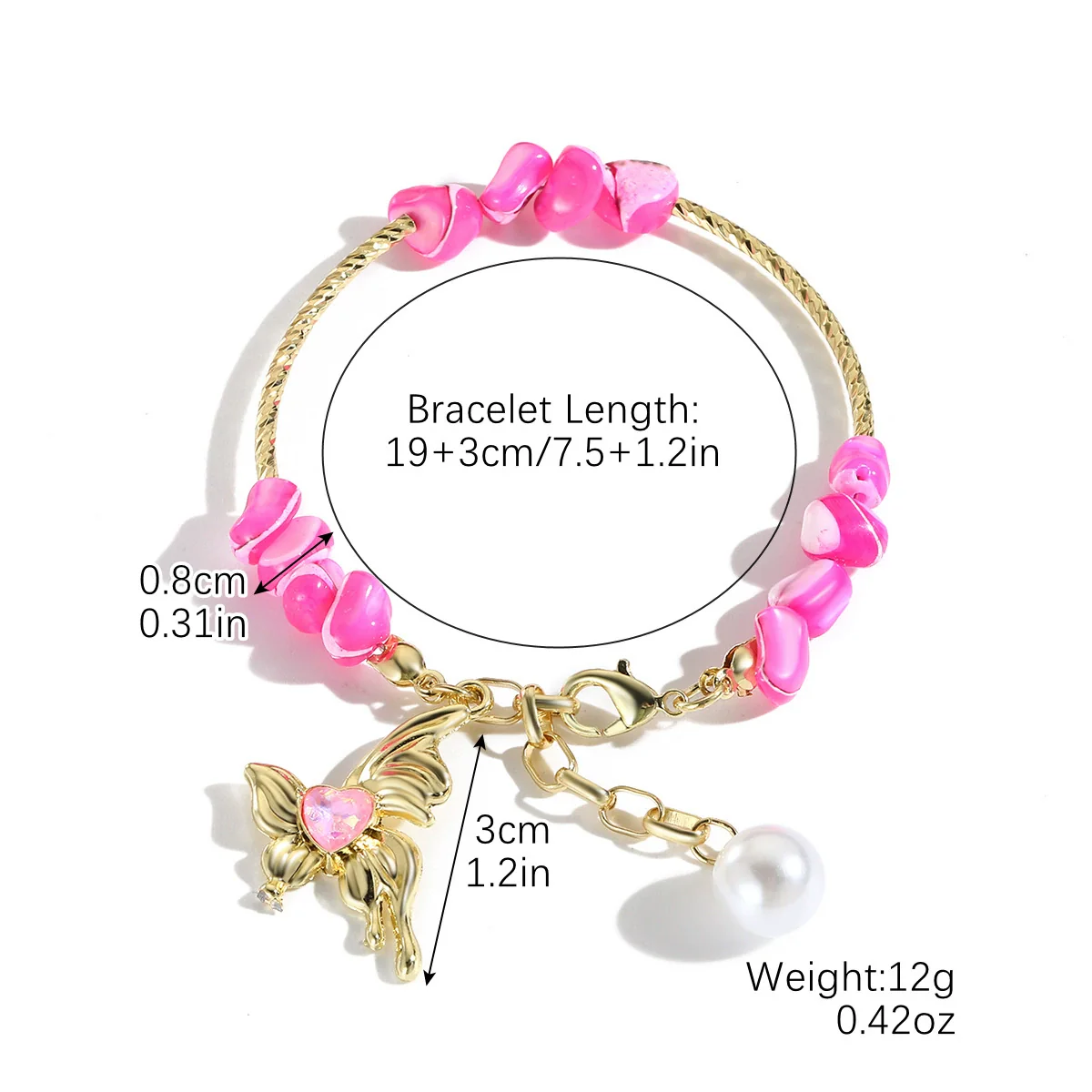 Bohemian Style Shell Bracelet With Starfish Pendant Electroplated Geometric Heart Bow Design For Women - Image 10