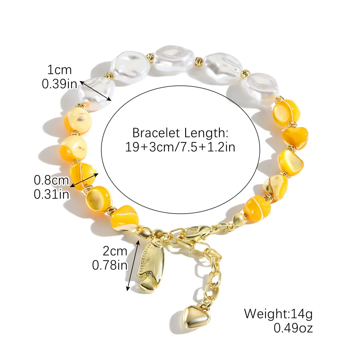 Bohemian Style Shell Bracelet With Starfish Pendant Electroplated Geometric Heart Bow Design For Women - Image 7