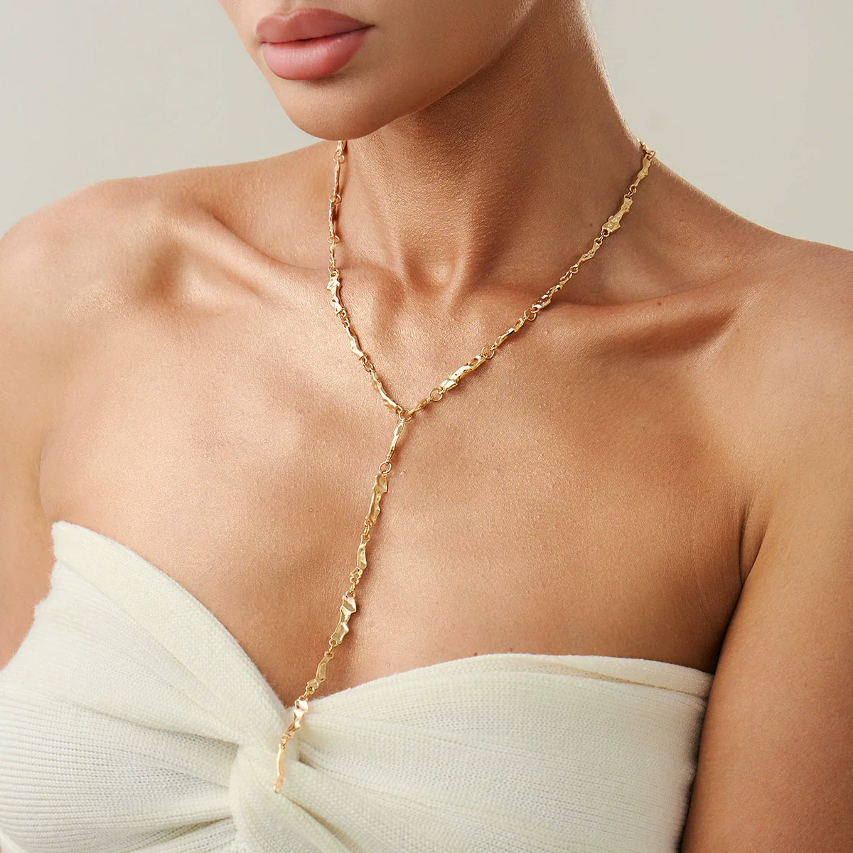 Bow Cross Imitation Pearl Tassel Long Clavicle Chain Jewelry - Image 12