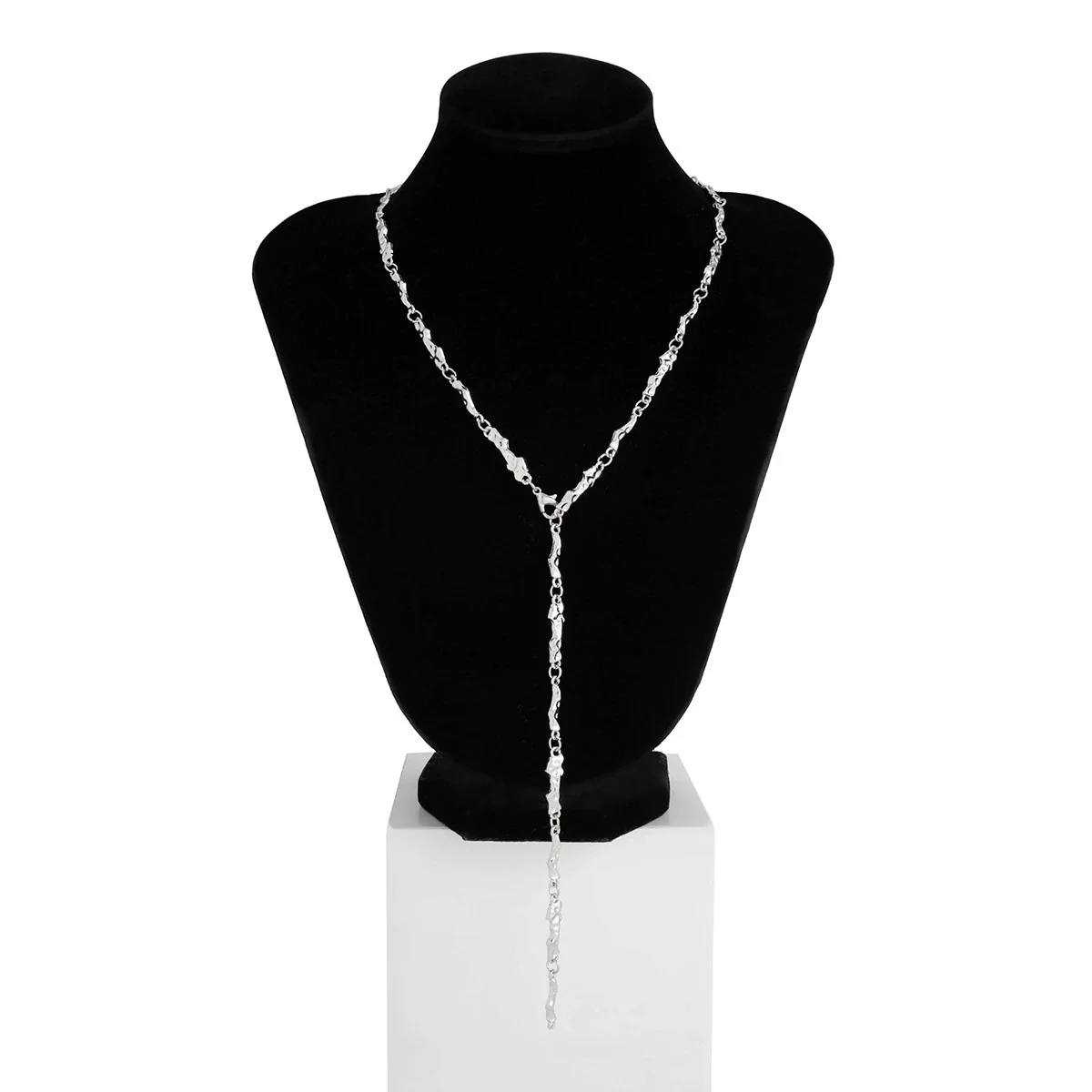 Bow Cross Imitation Pearl Tassel Long Clavicle Chain Jewelry - Image 5