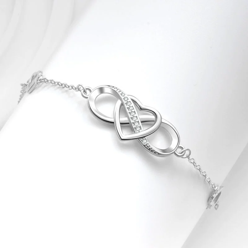 Bracelet Copper Geometric Figureeight Heartshaped Electroplated For Women - Image 3