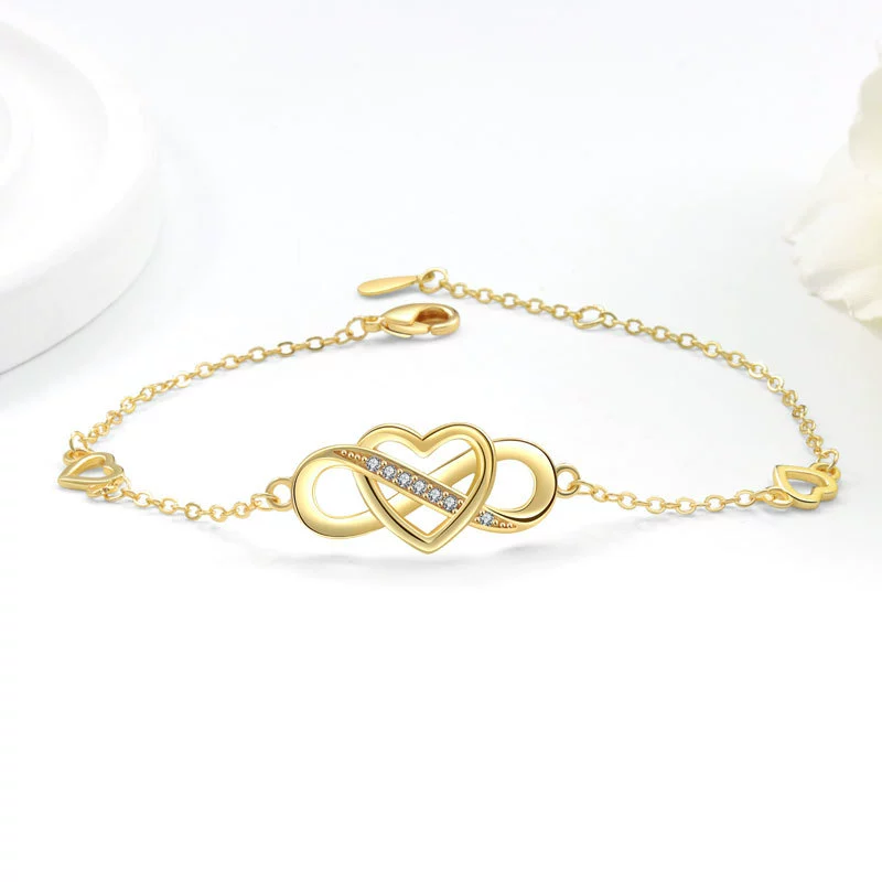 Bracelet Copper Geometric Figureeight Heartshaped Electroplated For Women - Image 7