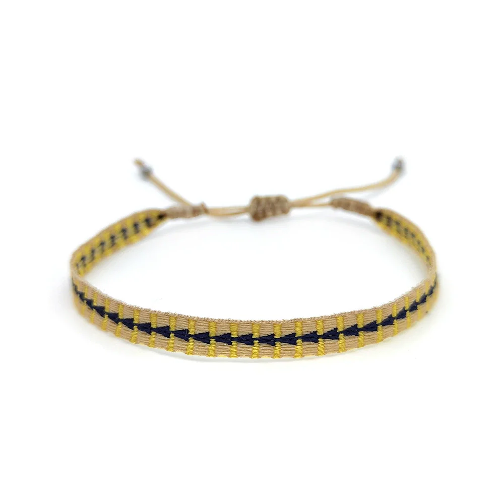 Bracelet Cord Geometric Handwoven Style For Women - Image 3