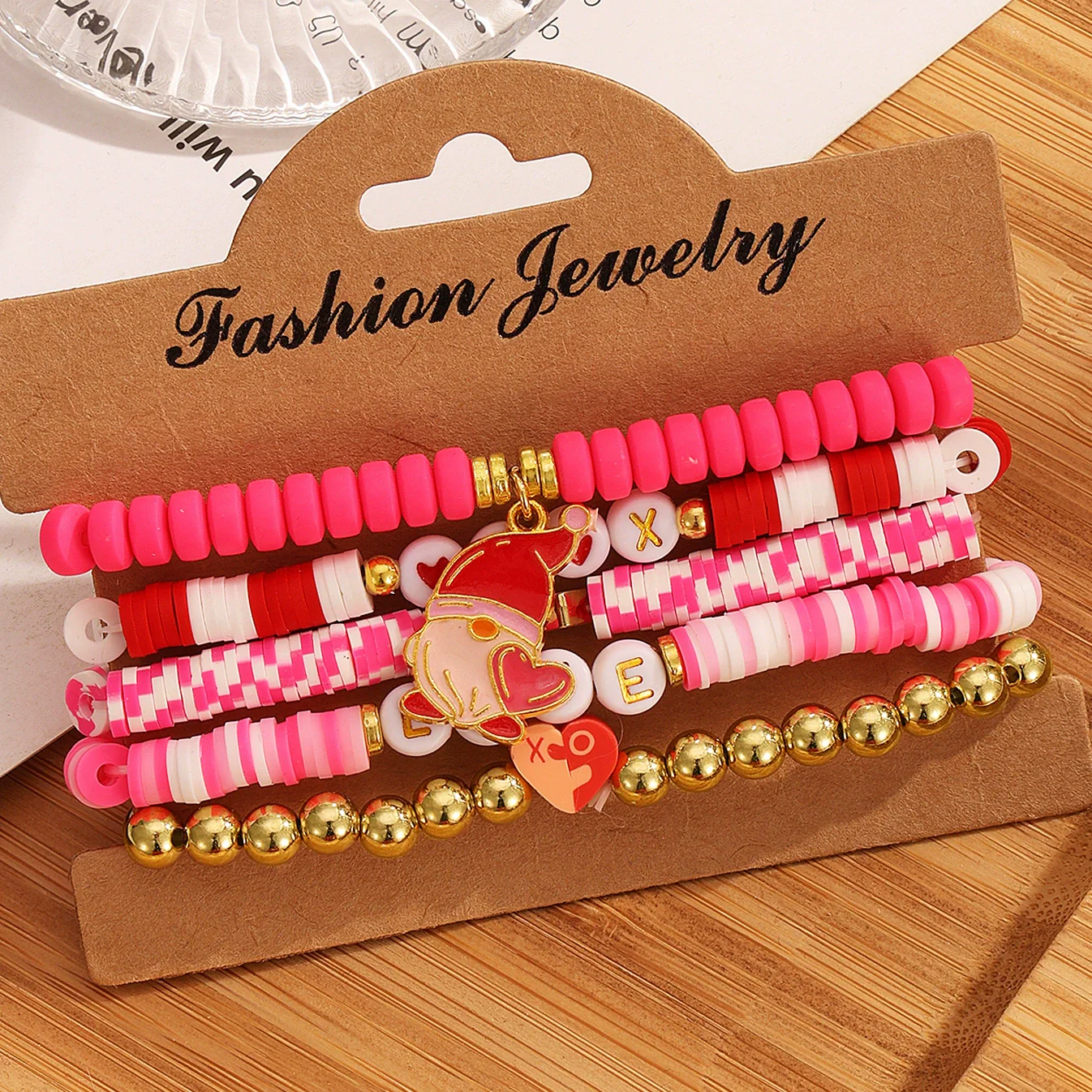 Bracelet Mixed Material Sweet Style Cartoon Characters Handmade