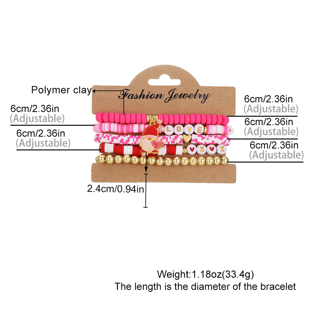Bracelet Mixed Material Sweet Style Cartoon Characters Handmade - Image 2