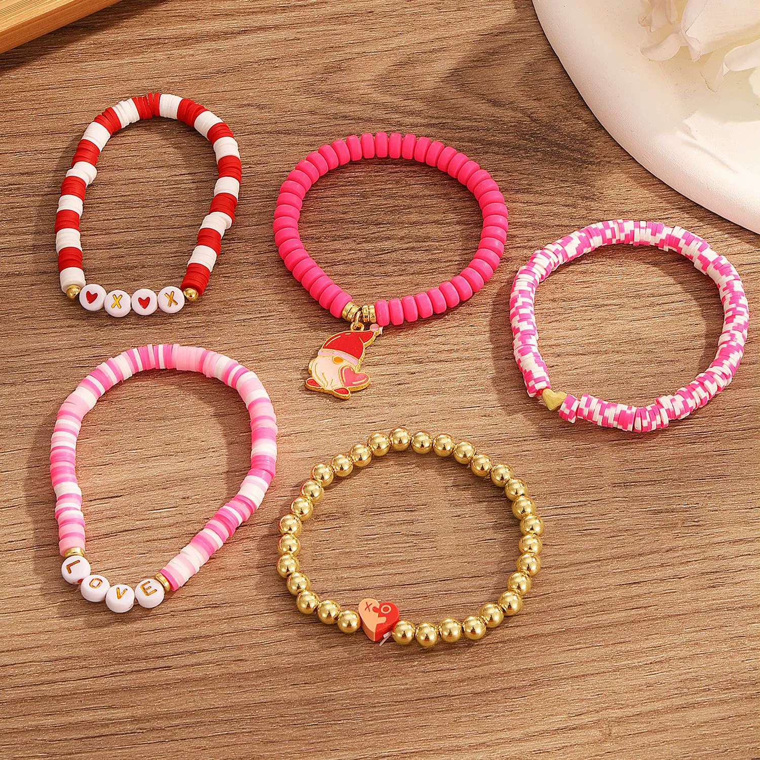 Bracelet Mixed Material Sweet Style Cartoon Characters Handmade - Image 4