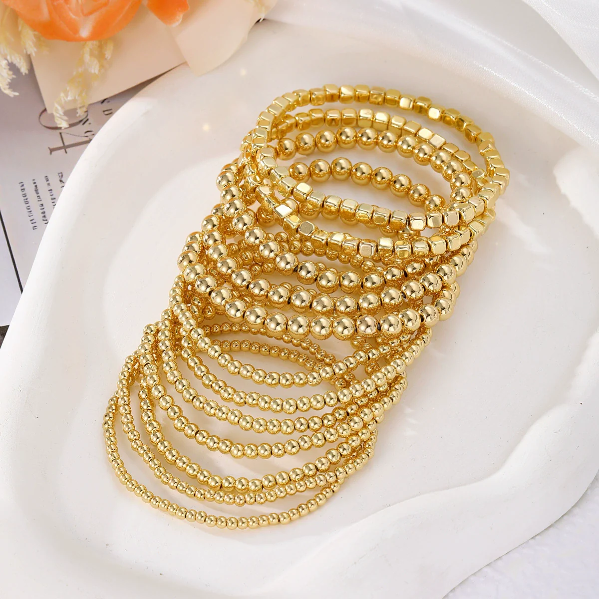 Bracelet Mixed Materials Geometric Electroplating Highend Women's Hand Jewelry - Image 4