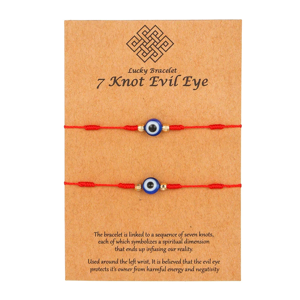 Bracelet Plastic Resin Geometric Handmade Personality Devil Eye Woven Jewelry - Image 5