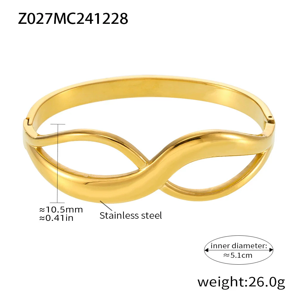 Bracelet Stainless Steel Geometric Pvd Plated Light Luxury - Image 7