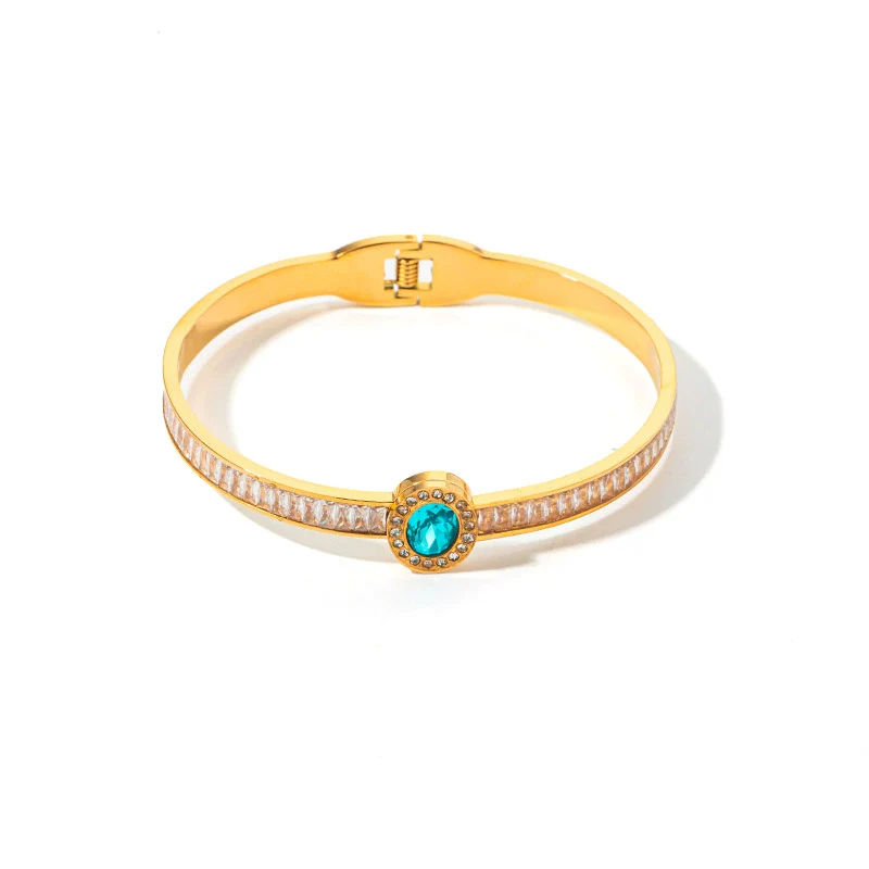 Bracelet Stainless Steel Gold Plated Geometric Fashion Jewelry - Image 5