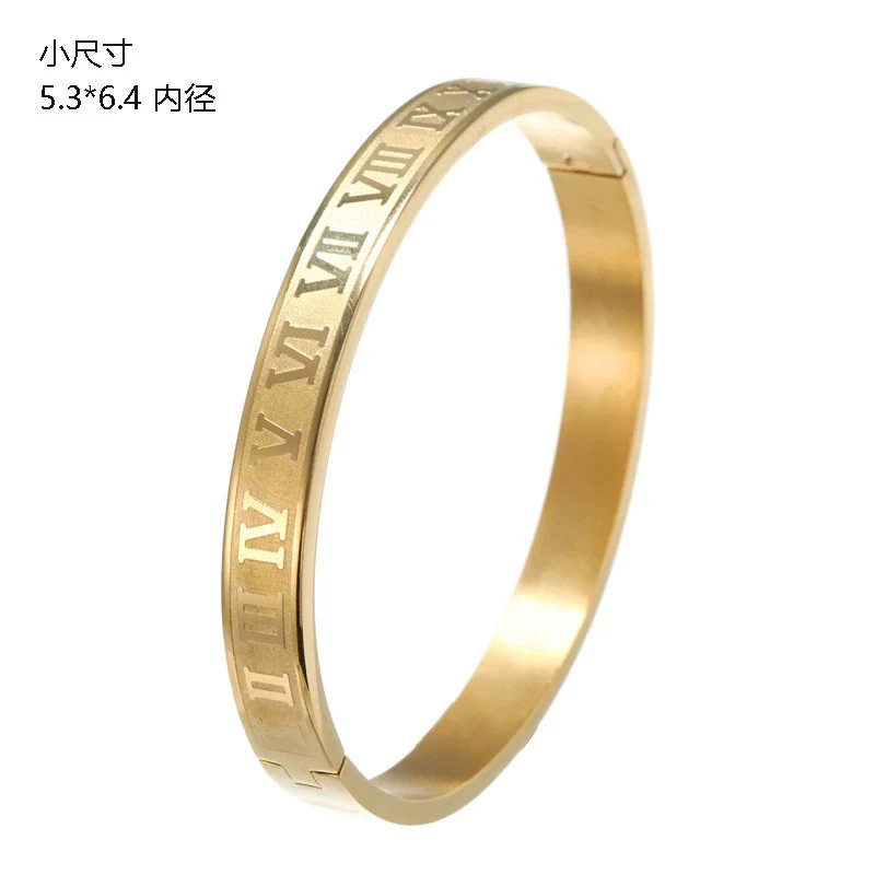 Bracelet Titanium Steel Geometric Electroplating Punk Hiphop Open Couple Men's - Image 9