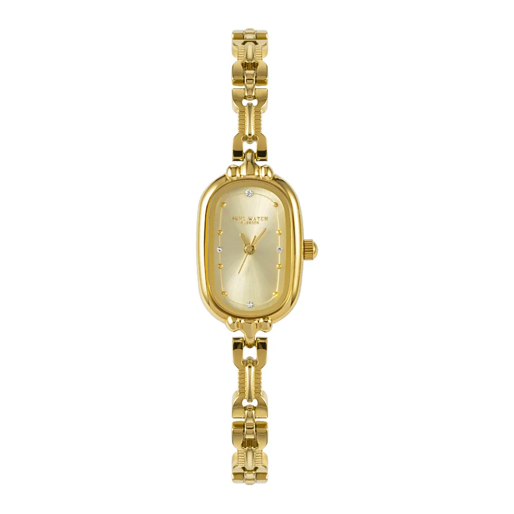 Bracelet Watch Alloy Gold Oval Medieval Retro Literary Fashion Women's Quartz Watch - Image 6