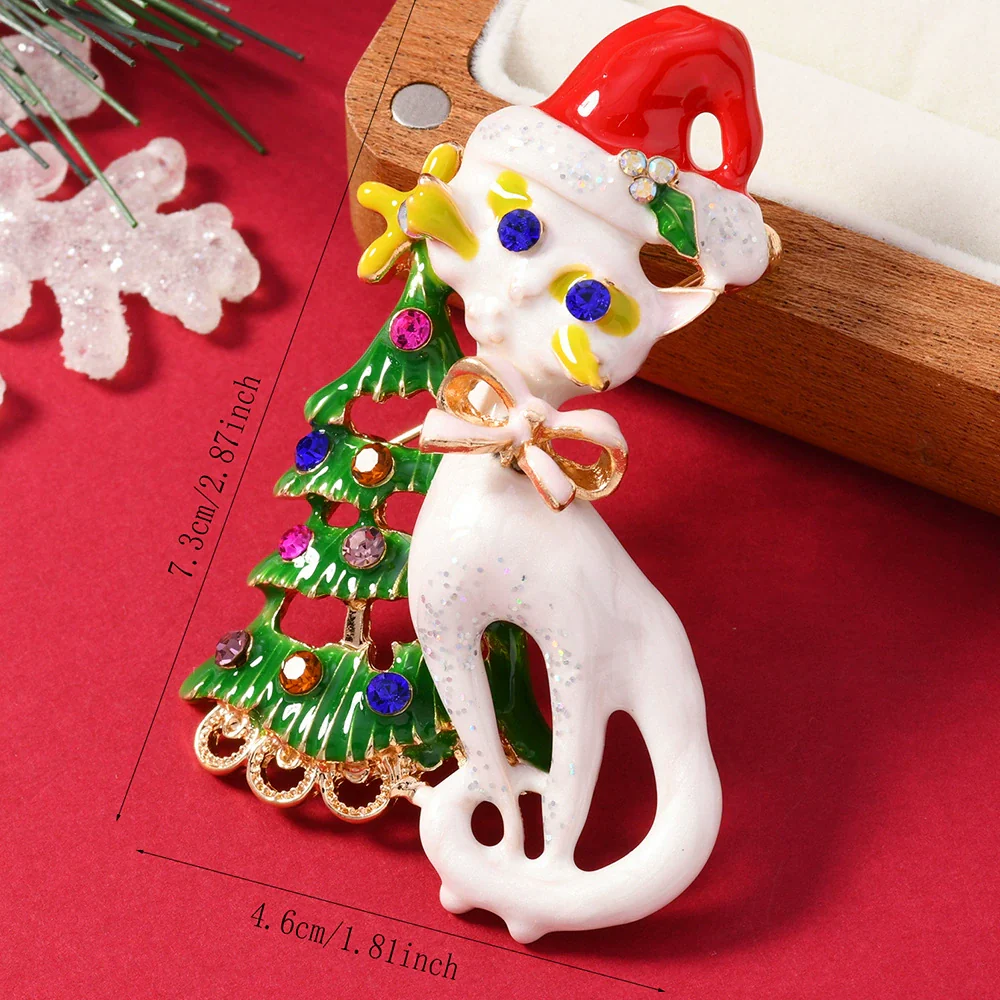 Brooches Enamel Alloy Electroplating Unisex Christmas Style - Image 12
