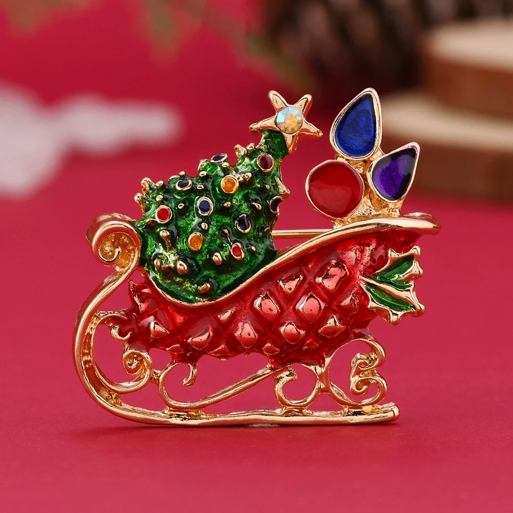 Brooches Enamel Alloy Electroplating Unisex Christmas Style - Image 3