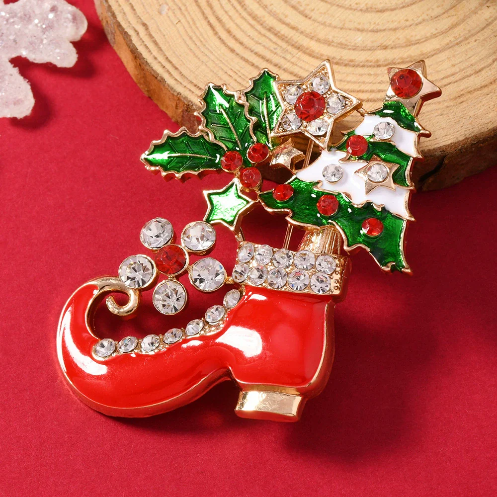 Brooches Enamel Alloy Electroplating Unisex Christmas Style - Image 4