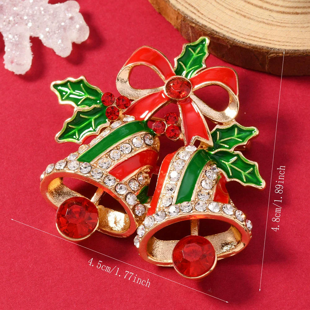 Brooches Enamel Alloy Electroplating Unisex Christmas Style - Image 7