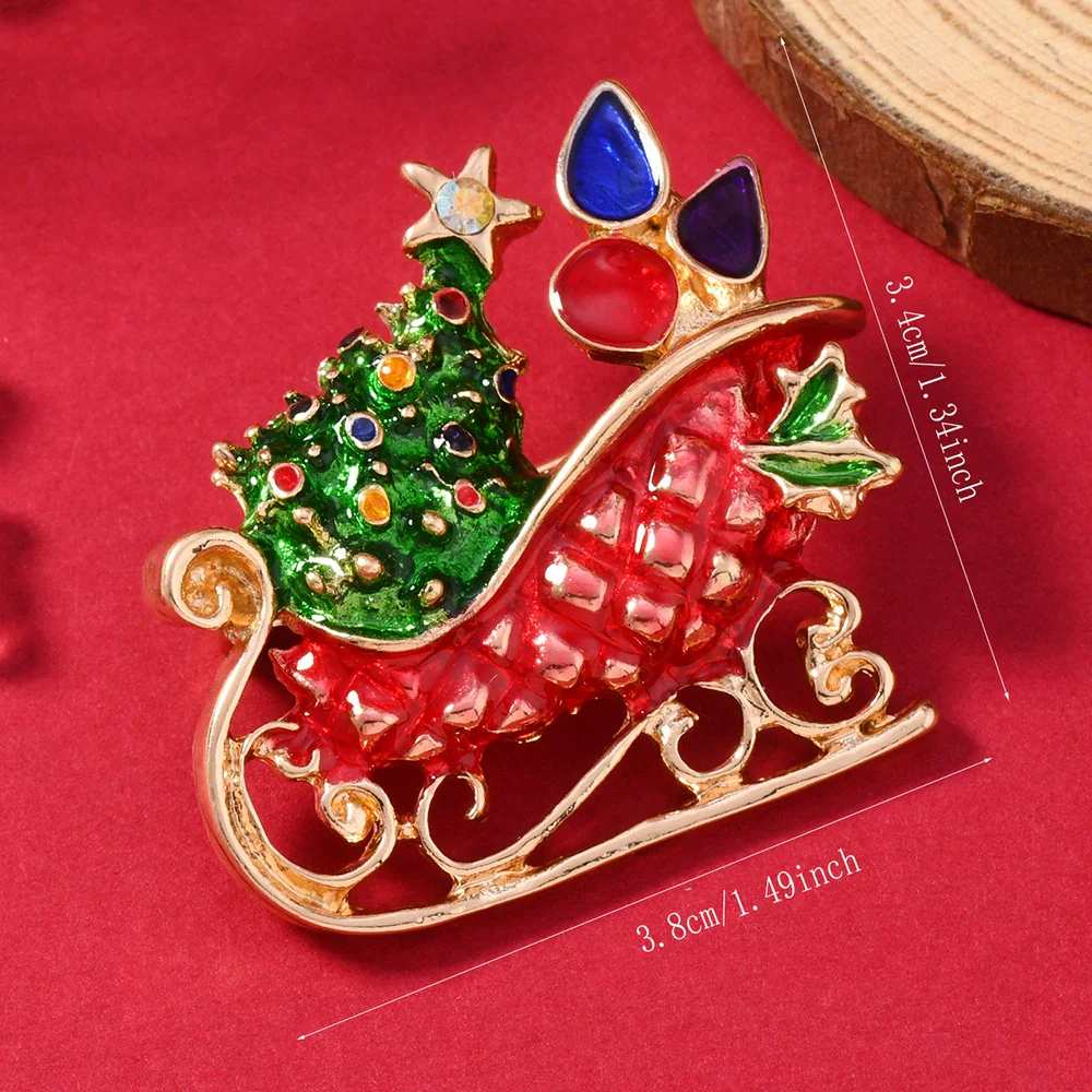 Brooches Enamel Alloy Electroplating Unisex Christmas Style - Image 8